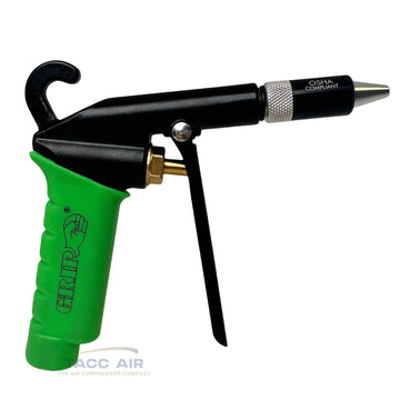 Air Blow Gun With Safety Nozzle Pistol Grip Handle Quiet Variable Flow 10594