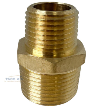 Brass Pipe Reducer Nipple Fitting 3/4" MNPT x 1/2" NPT Male Adapter Increaser