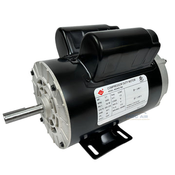 3.7 HP Air Compressor Electric Motor 3450 RPM 56 Frame 1 Phase 5/8" Shaft 230 V