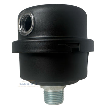 3/8" NPT Air Compressor Intake Filter Silencer Metal Housing Canister USA Made