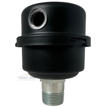 3/4" NPT Air Compressor Intake Filter Silencer Metal Housing Canister USA Made