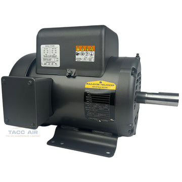 L1430T 5 HP Baldor Electric Compressor Motor Single Phase 184T Frame 230 Volt