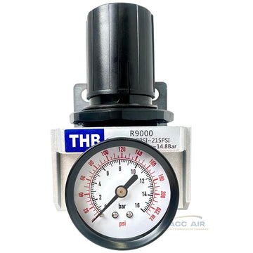 1" NPT Heavy Duty High Flow Compressed Air Pressure Regulator 183 CFM