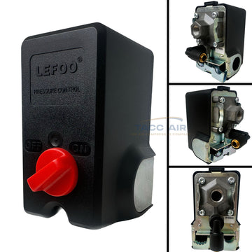 140-175 PSI Single Port Air Compressor Pressure Switch Control Valve Import Style