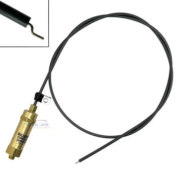 Large Throttle Control Cable For Gas Air Compressor 24" Bullwhip Valve 8hp+