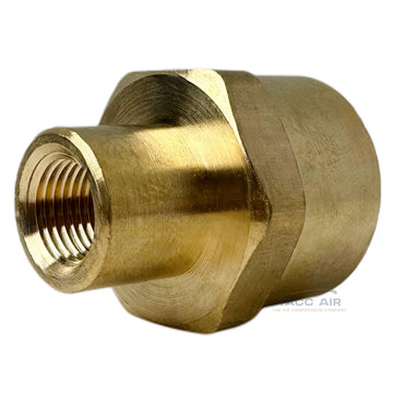 Brass Reducing Coupling 1/2" X 1/8" Female NPT Pipe Fitting Adapter Reducer