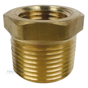 3/4" Male x 1/2" Female NPT Hex Reducer Bushing Adapter Pipe Reducing Fitting