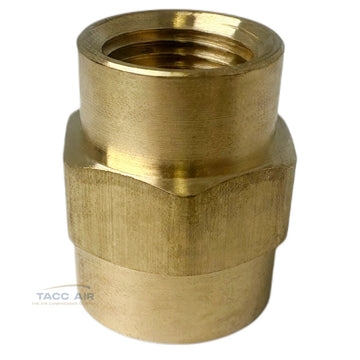 Brass Reducing Coupling 1/2" X 3/8" Female NPT Pipe Fitting Adapter Reducer