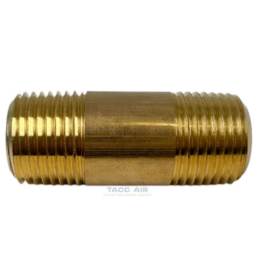 1/2" Male NPT X 2" Long Pipe Nipple 3/4" Extension Threaded Fitting Brass