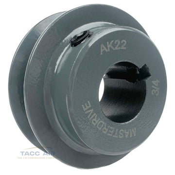 AK22-3/4 Cast Iron 2.25" Single Groove Pulley A Section V Belt 4L 3/4" Shaft Bore