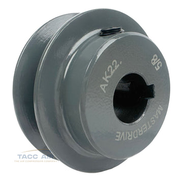 AK22-5/8 Cast Iron 2.25" Single Groove Pulley A Section V Belt 4L 5/8" Shaft Bore