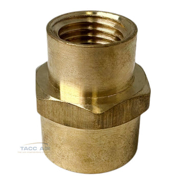 Brass Reducing Coupling 3/8" X 1/4" Female NPT Pipe Fitting Adapter Reducer