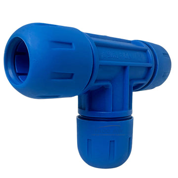 F2005 RapidAir 1" FastPipe Equal Tee Fitting For Compressed Air Piping / Tubing
