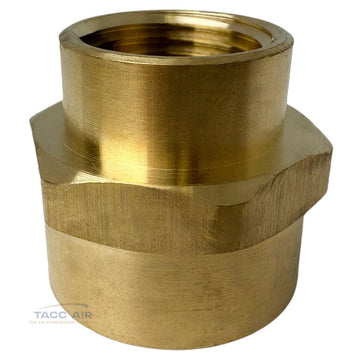 Brass Reducing Coupling 3/4" X 1/2" Female NPT Pipe Fitting Adapter Reducer