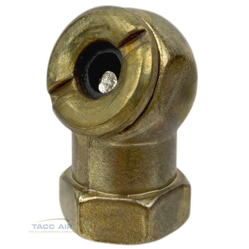Ball Foot Tire Chuck Car Truck Air Inflator 1/4" Female NPT Closed Flow Brass