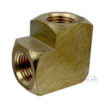 1/8" Female NPT 90 Degree Street Elbow Brass Barstock Threaded Pipe Fitting FNPT