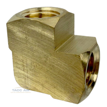 1/4" Female NPT 90 Degree Street Elbow Brass Barstock Threaded Pipe Fitting FNPT