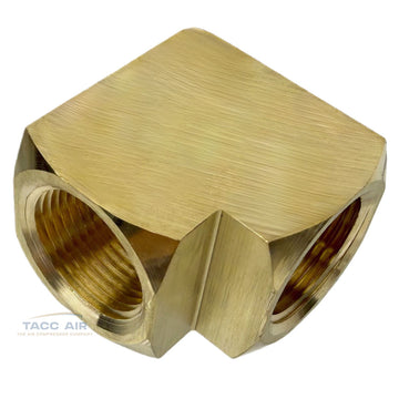 3/4" Female NPT 90 Degree Elbow Brass Barstock Street Pipe Thread Fitting