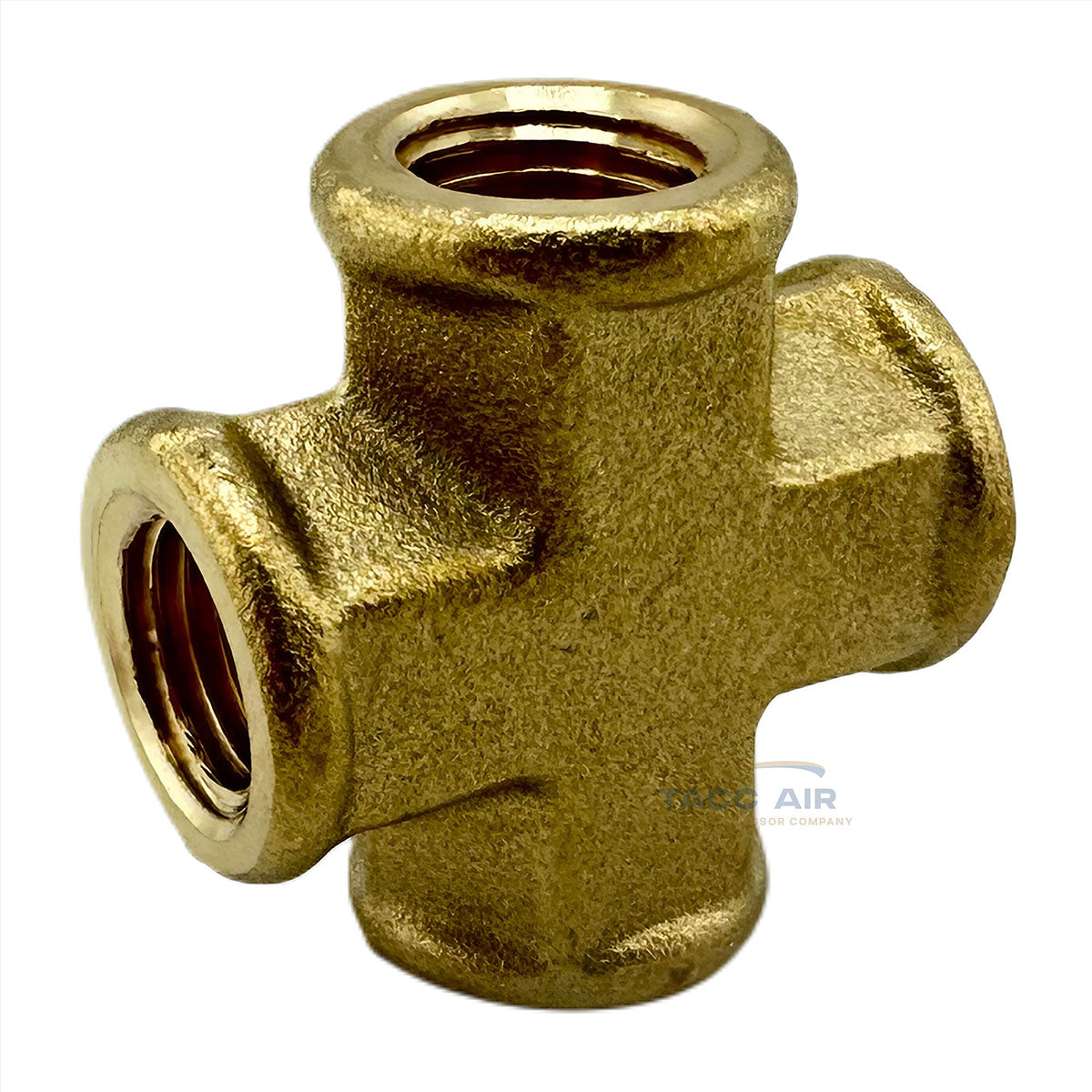 1/8" Female FNPT Brass Forged Equal Cross Pipe Thread Fitting 4 Way 102A