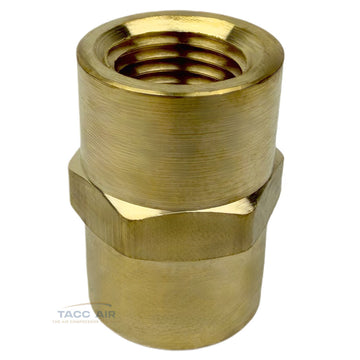 1/4" x 1/4" Female NPT Hex Coupling Pipe Fitting Brass Union Coupler