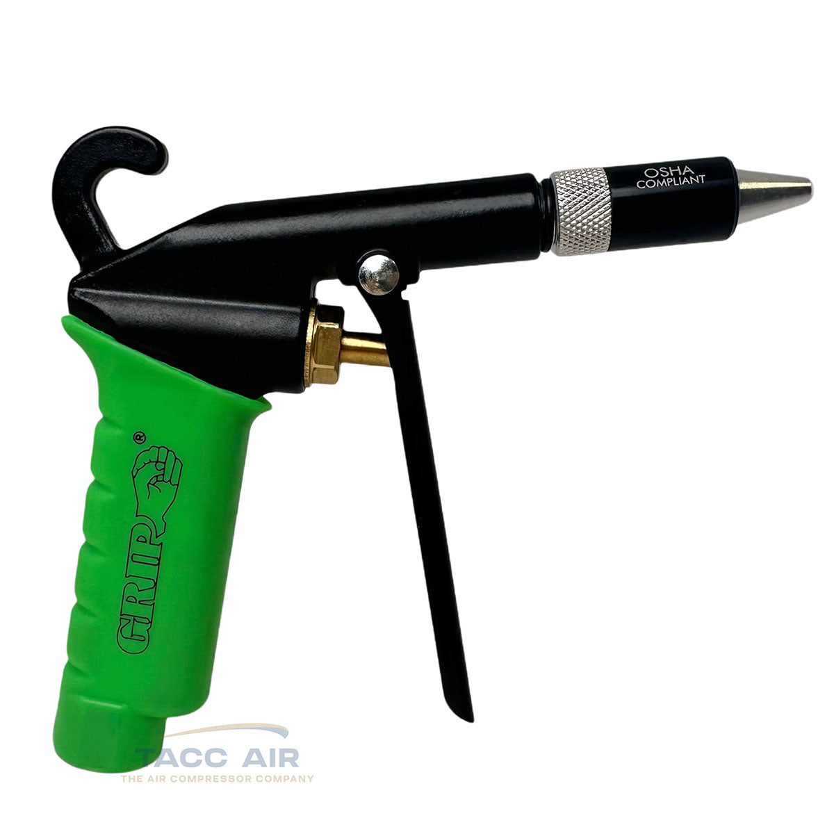 Air Blow Gun With Safety Nozzle Pistol Grip Handle Quiet Variable Flow 10594