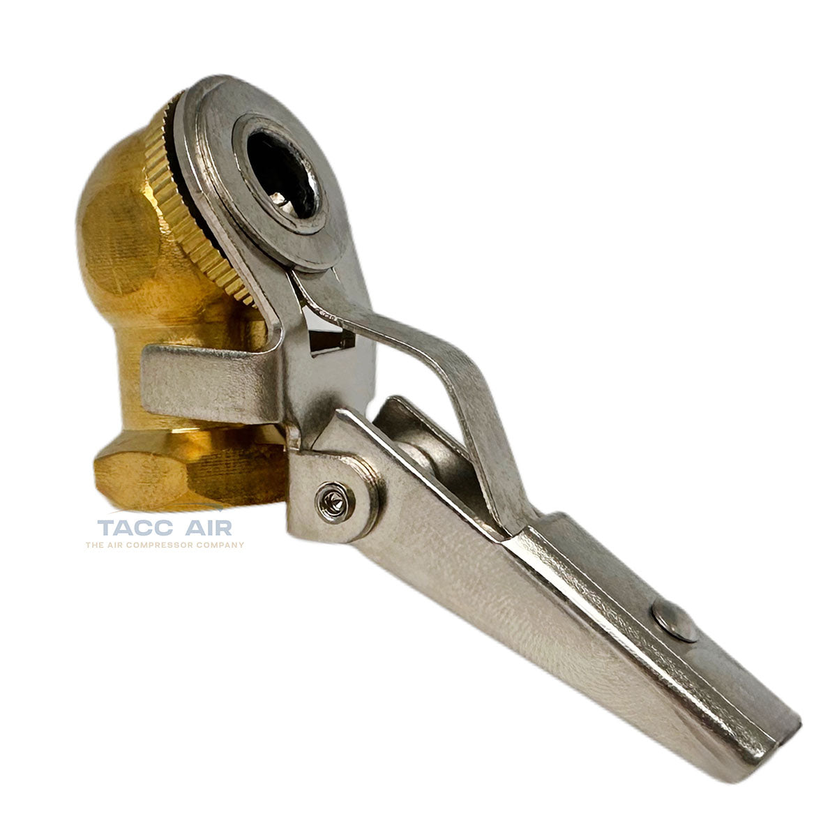 Clip On Air Chuck Tire Inflator Locking Air Hose Attachment Lock 1/4" MNPT