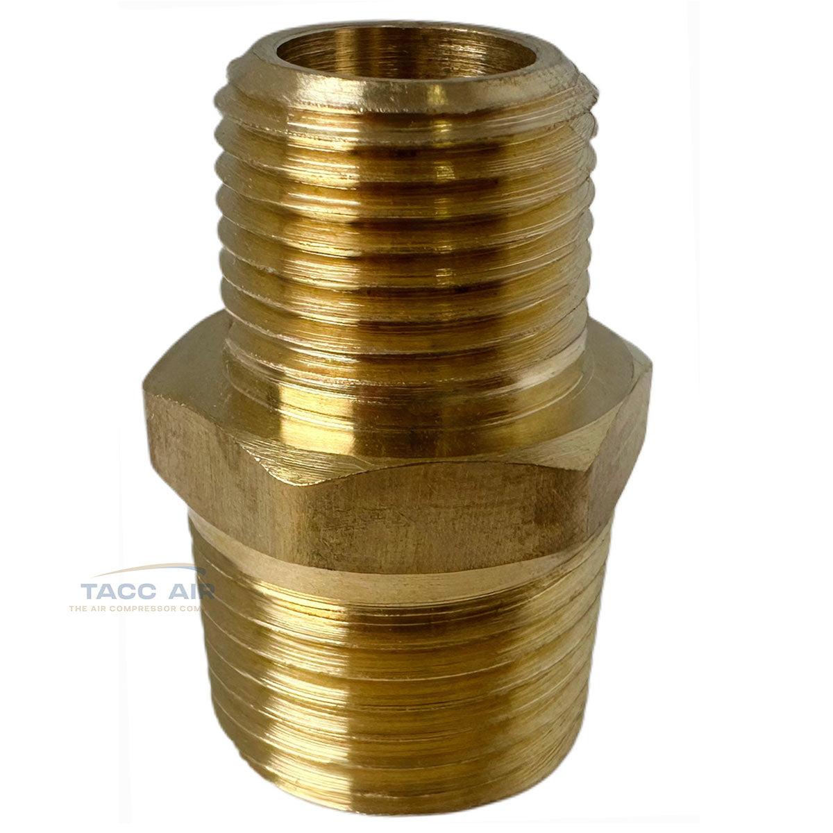 Brass Pipe Reducer Nipple Fitting 1/2" MNPT x 3/8" NPT Male Adapter Increaser