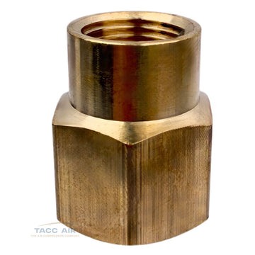 Brass Reducing Coupling 1/2" X 3/8" Female NPT Pipe Fitting Adapter Reducer