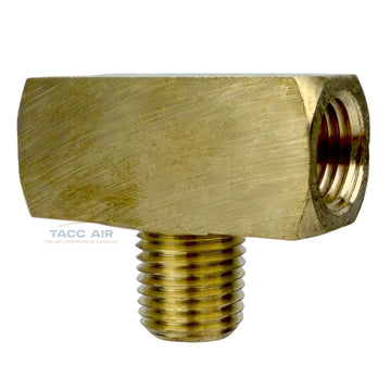 1/4" NPT Solid Brass Branch Tee Fitting 3 Way With 2 Female And 1 Male Thread