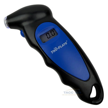 TRU Flate Digital LCD Tire Pressure Gauge 3-100 PSI Battery Powered