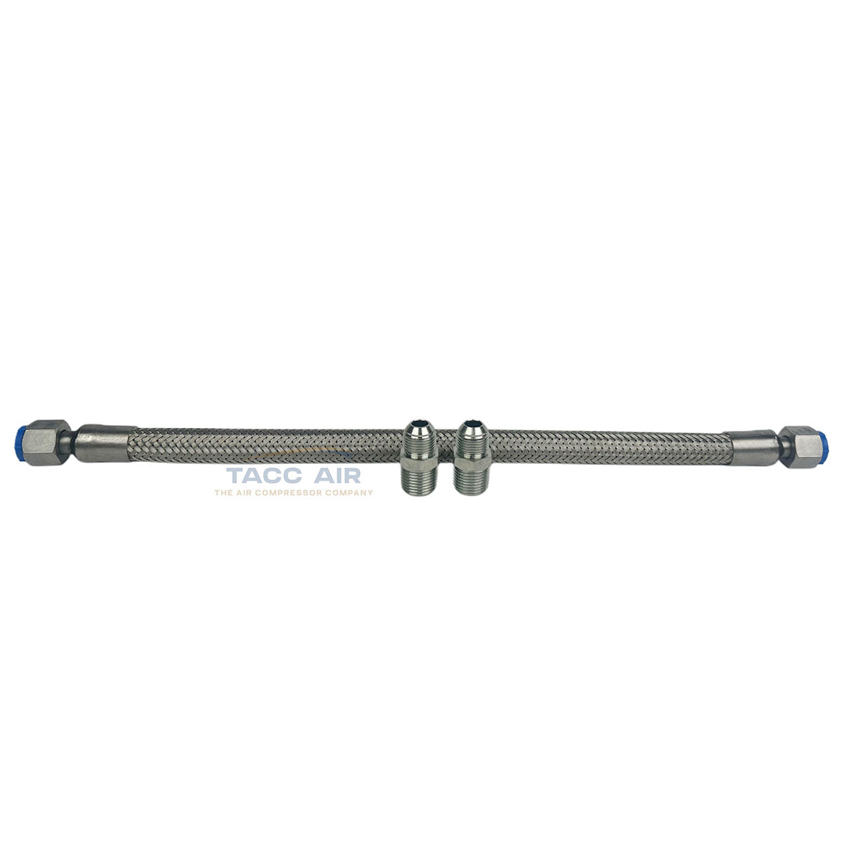 1/2" x 18" Braided Stainless Steel Flexible Compressed Air Line Flex Hose High Temp