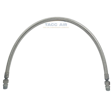 1/2" x 36" Braided Stainless Steel Flexible Compressed Air Line Flex Hose High Temp