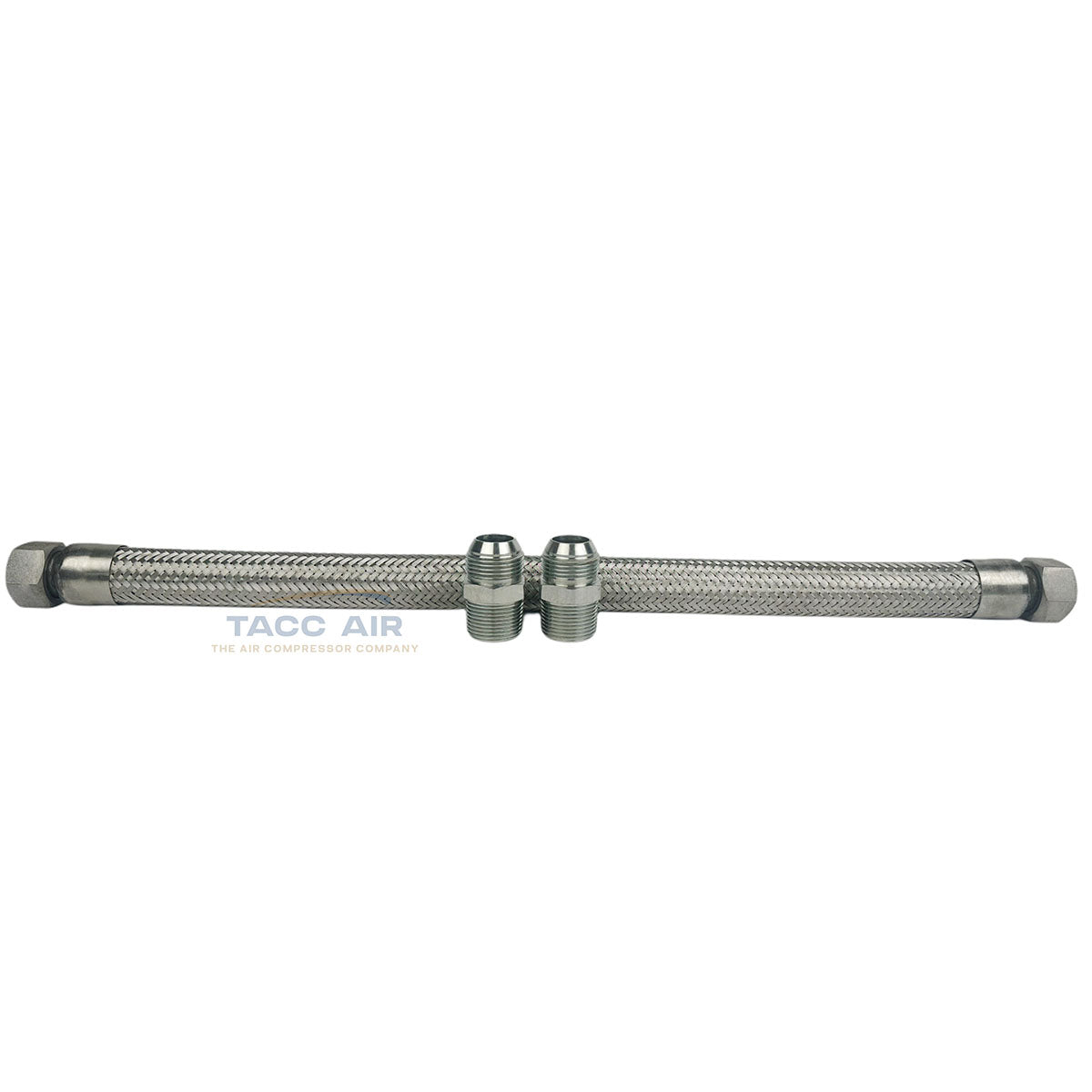 1" x 24" Braided Stainless Steel Flexible Compressed Air Line Flex Hose
