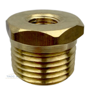 1/2" Male x 1/8" Female NPT Hex Reducer Bushing Adapter Pipe Reducing Fitting