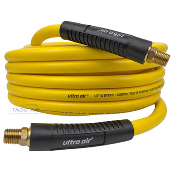 3/8" x 50' Flexible Hydrid Compressed Air Compressor Hose Yellow Tru-Flate 575-50TF