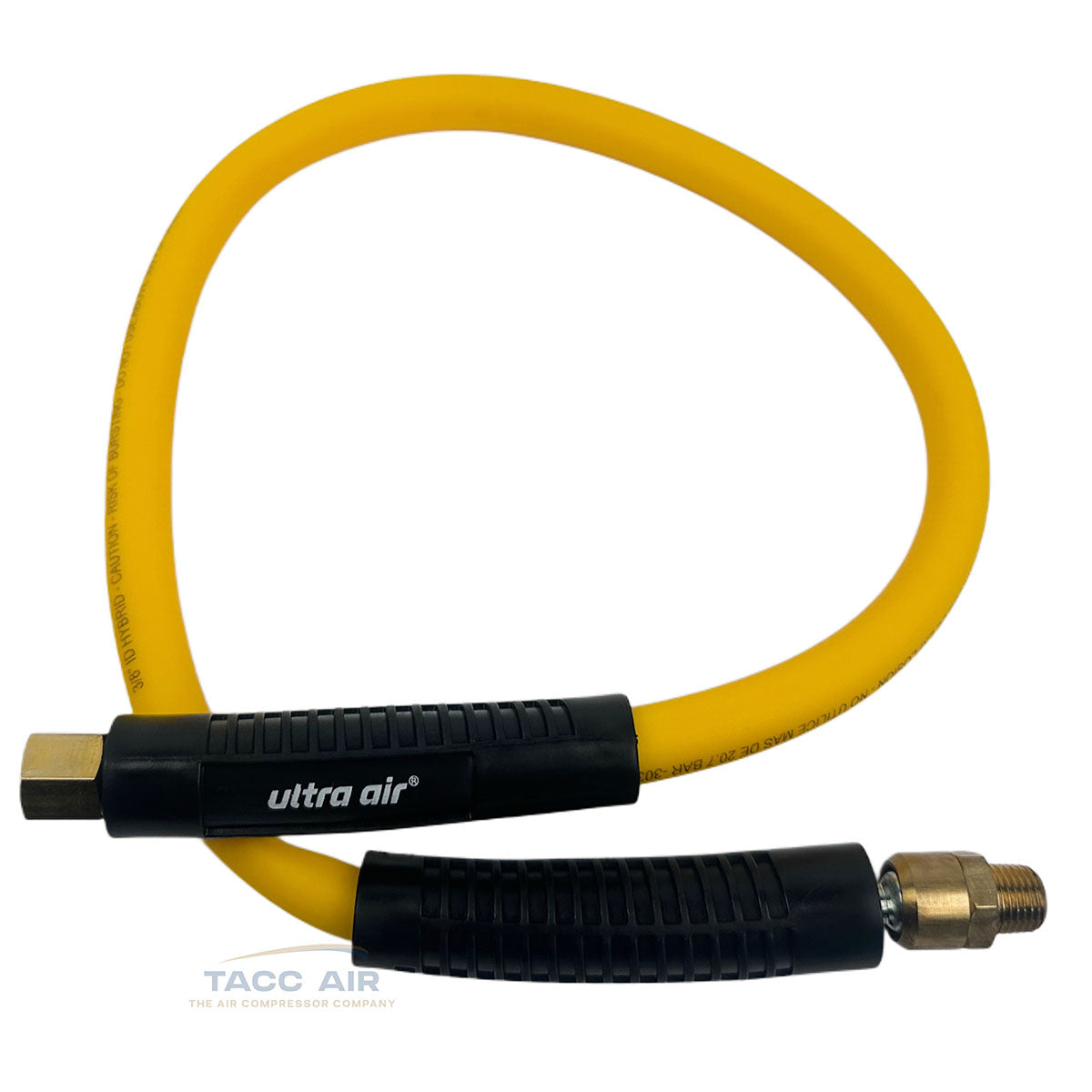 Amflo 3/8" x 30" Ultra Air Hybrid Lead-In Hose Whip with Swivel 57L-30B-RET 2.5 Ft