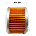 4 Pack Puma Air Compressor Replacement Intake Paper Filter Elements 1-7/8  2-1/2