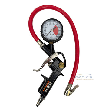 Husky Easy View Tire Inflator w/ Pressure Gauge Lock On Chuck Pistol Grip Air Tool