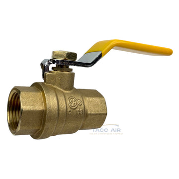 1/2" NPT Brass Ball Valve Full Port Shut-Off Valve CSA Approved 600psi WOG