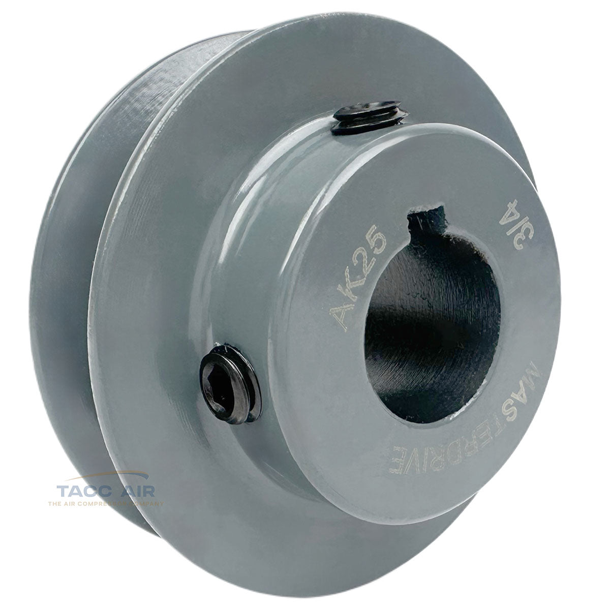 AK25-3/4 Cast Iron 2.5" Single Groove Pulley A Section V Belt 4L 3/4" Shaft Bore