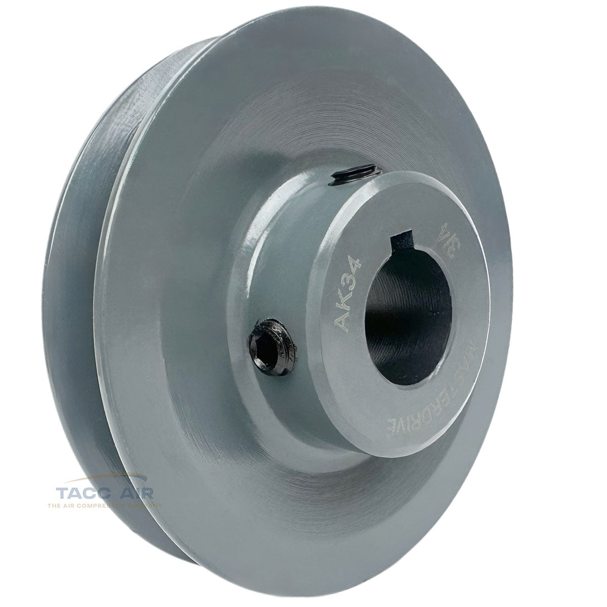 AK34-3/4 Cast Iron 3.5" Single Groove Pulley A Section V Belt 4L 3/4" Shaft Bore