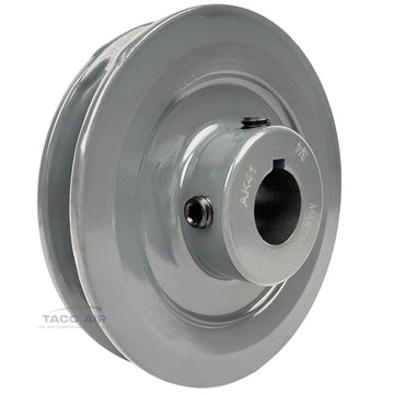 AK41-3/4 Cast Iron 4" Single Groove Pulley A Section V Belt 4L 3/4" Shaft Bore