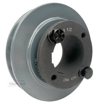 AK41H W/ 1-1/2" Bore H Bushing 4" Single Groove Pulley A Section V Belt 4L