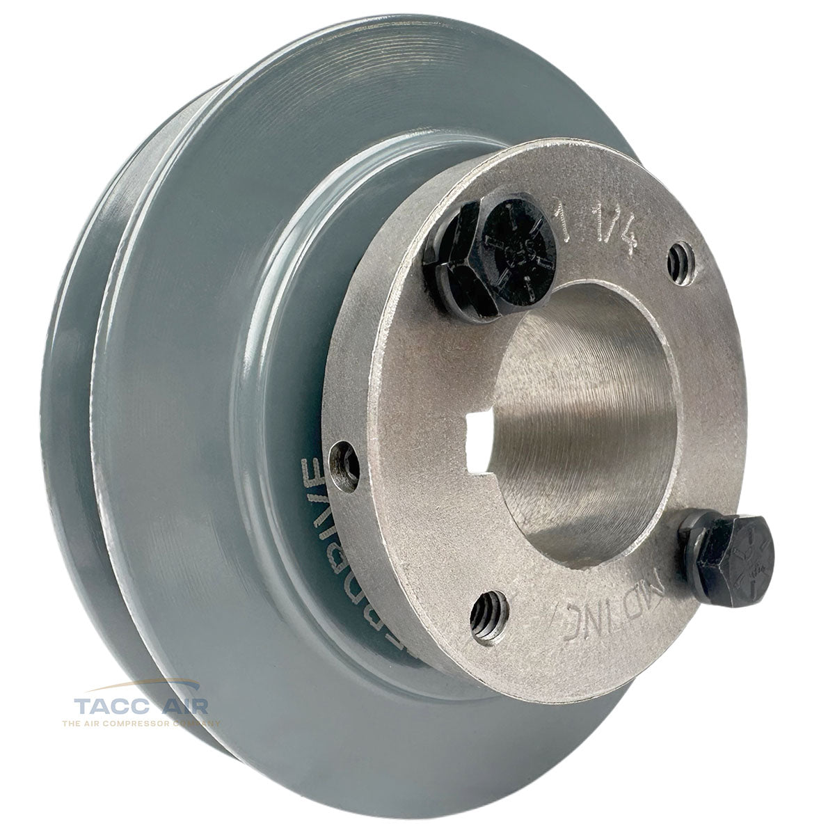 AK41H W/ 1-1/4" Bore H Bushing 4" Single Groove Pulley A Section V Belt 4L