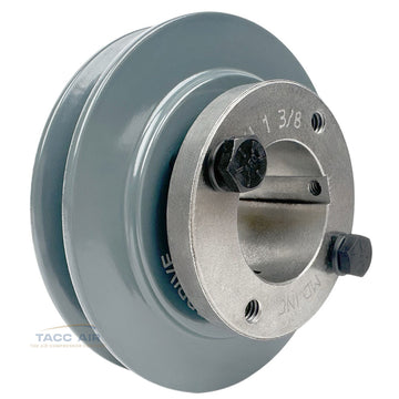 AK41H W/ 1-3/8" Bore H Bushing 4" Single Groove Pulley A Section V Belt 4L