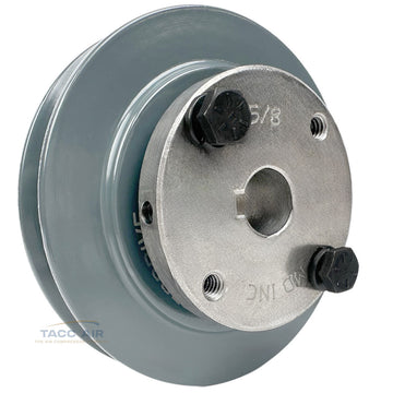 AK41H W/ 5/8" Bore H Bushing 4" Single Groove Pulley A Section V Belt 4L