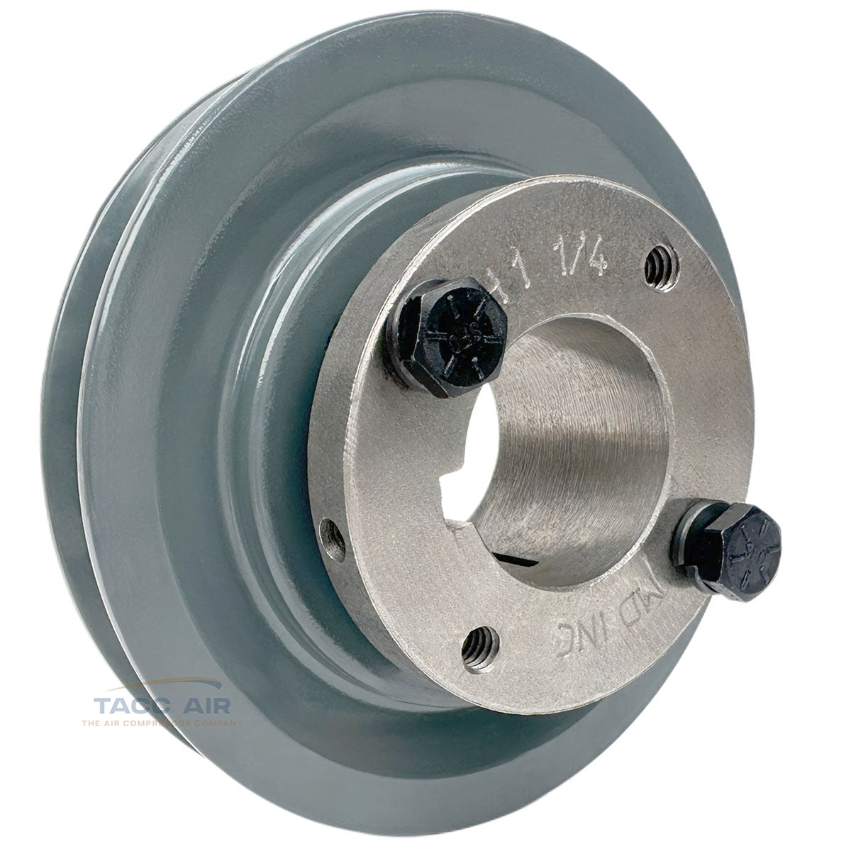 AK44H W/ 1-1/4" Bore H Bushing 4.25" Single Groove Pulley A Section V Belt 4L