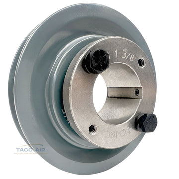 AK44H W/ 1-3/8" Bore H Bushing 4.25" Single Groove Pulley A Section V Belt 4L