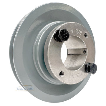 AK46H W/ 1-3/8" Bore H Bushing 4.5" Single Groove Pulley A Section V Belt 4L