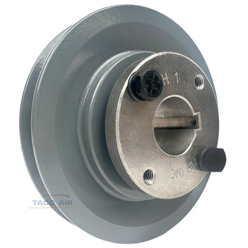 AK46H W/ 1" Bore H Bushing 4.5" Single Groove Pulley A Section V Belt 4L